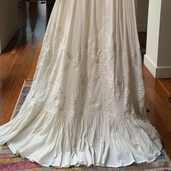 TIGERLILY Zoayla Ivory White Cotton Maxi Dress NWT RRP$399 - Picture 11 of 12